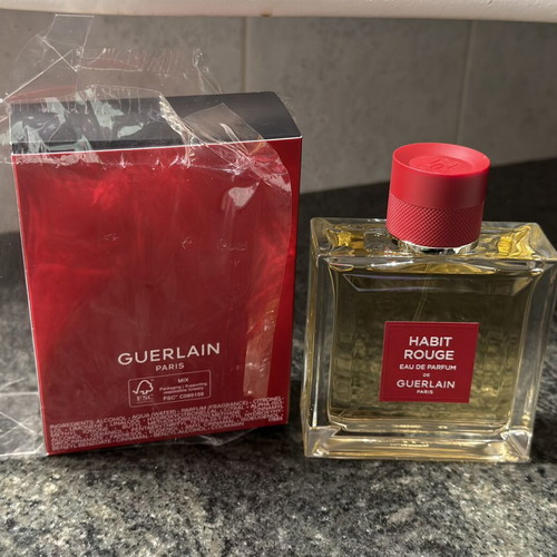 Guerlain Habit Rouge Eau de Parfum 100ml like new, authentic