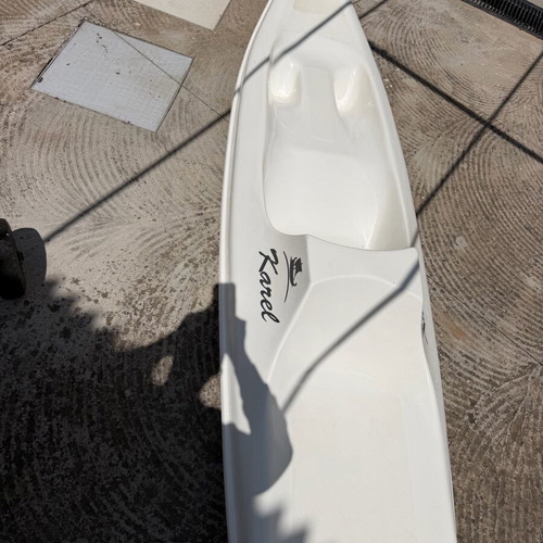 Karel Canoe with Transport Cart and Paddle like new
