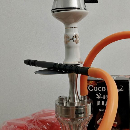 Aladin2Go hookah set with silicone hose, Kaloud and bowl