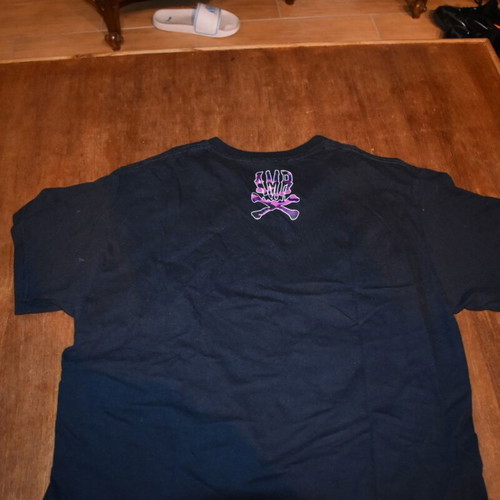 RIP Madclip Greek streetwear T-shirt like new, size L, black and purple