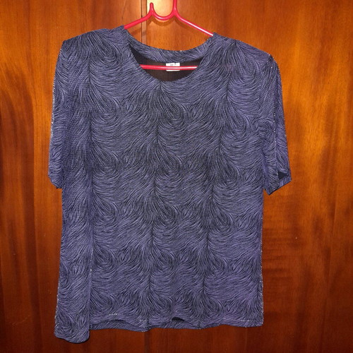 Lamé evening blouse like new, size L, light purple shade