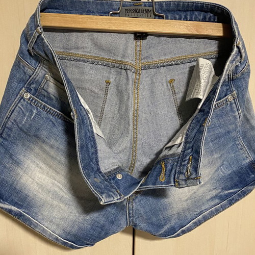 Bershka Denim Shorts like new, size M 38 10, blue