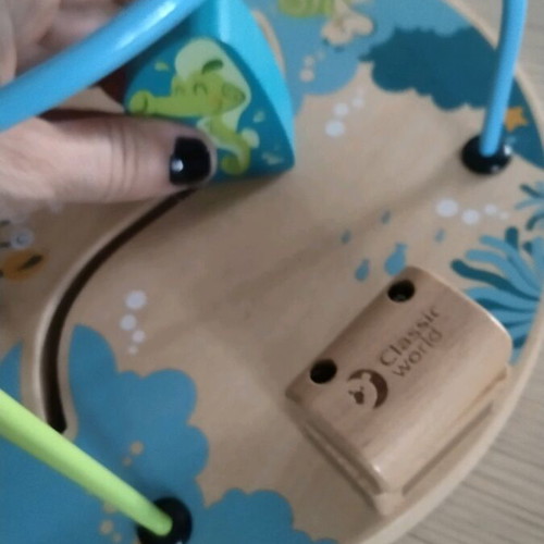 Ocean Beads Coaster baby toy like new, fine motor skills