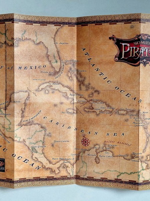 Sid Meier's Pirates! 2004 ρετρό χάρτης συλλεκτικός σαν καινούργιος