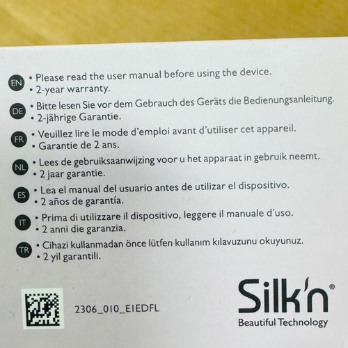 Silk’n Sonic electric toothbrush new in box