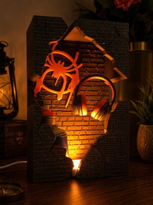 Лампа Spider-Man Miles Morales Lightbox нова, тематичен дизайн