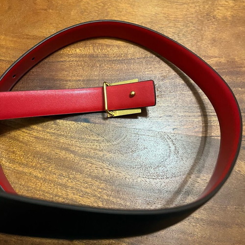 Leather belt double-sided new, length 95 cm