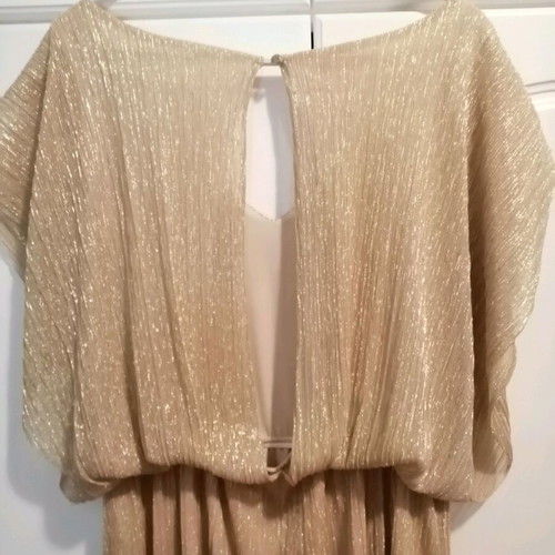 Gold dress one size new without label