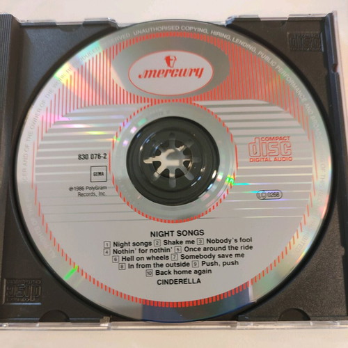 Cinderella Night Songs & The Collection 2 CD like new, rock