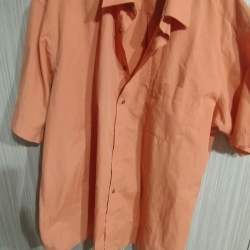A Deep men's shirt new, orange cotton, sizes 3XL and XXL