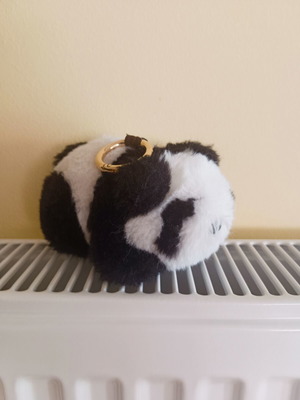 Plush Panda Keychain like new