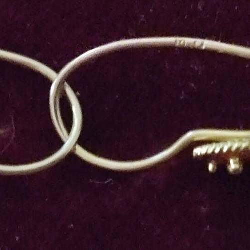14K Gold Earrings new, 1.9 g
