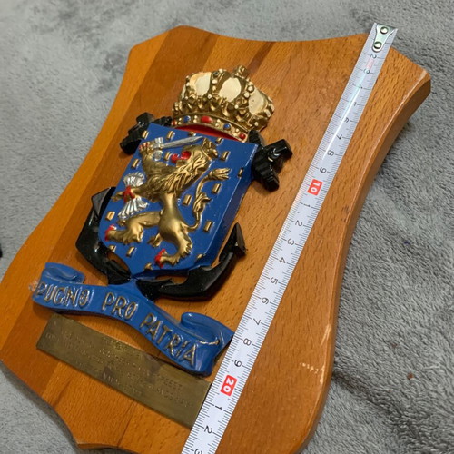 Royal Netherlands Navy commemorative plaque used