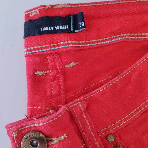 Vintage low-rise jeans Tally Weijl No.38 like new, red