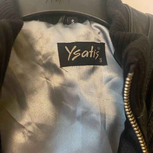 Ysatis leather jacket black, size S