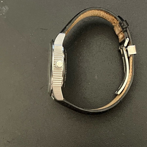 Armani Meccanico wristwatch with automatic Swiss ETA-2824 mechanism, used
