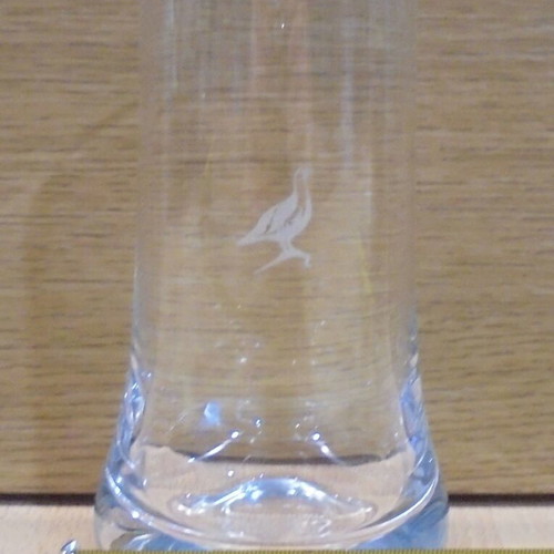 Famous Grouse Scotch Whisky set of two used tall promotional glasses