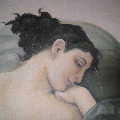 Aphrodite of Milos Fresco like new, very large painting 180x92cm