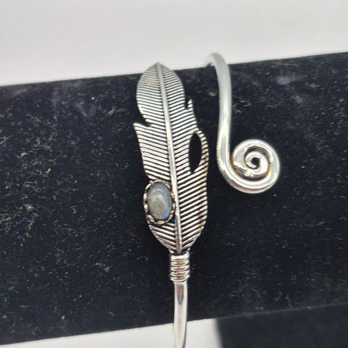 Labradorite Crystal Bracelet Silver Plated new