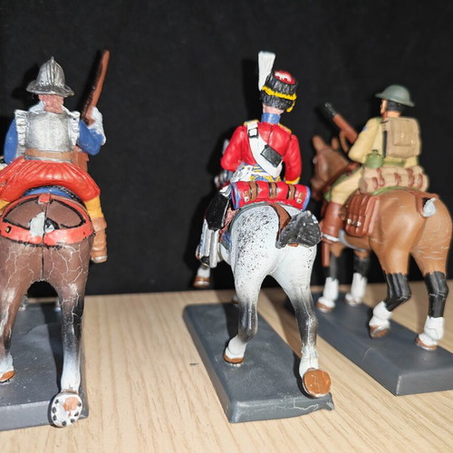 DeAgostini metal miniatures used, mounted soldiers