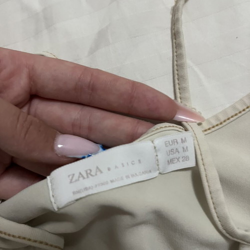 Zara beige tank top, size M