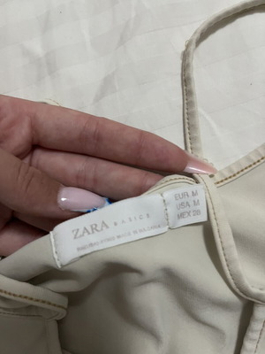 Zara beige tank top, size M
