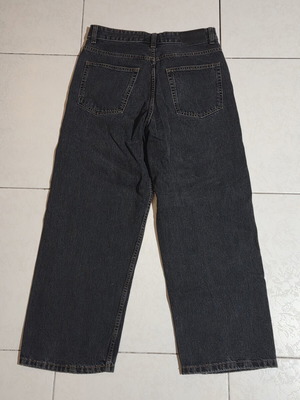 Ανδρικό τζιν παντελόνι STWD Pull & Bear baggy wide leg καινούργιο, ξεθωριασμένο μαύρο