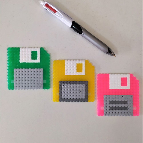 Handmade floppy disk decorations new, customizable colors