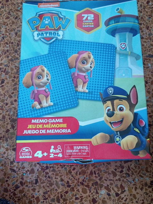 Paw Patrol κάρτες μεταχειρισμένες, παιδικό παιχνίδι μνήμης