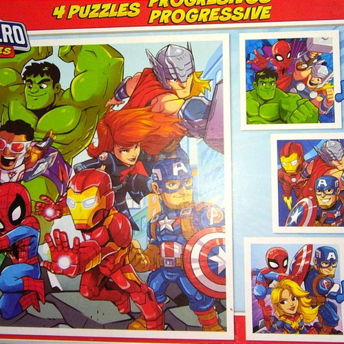 Super Hero Marvel puzzle used, 73 pieces, EDUCA