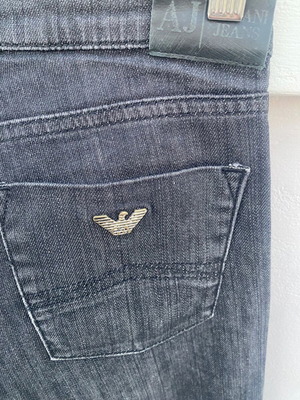 Armani Jean vintage used, black/grey, size 26 small