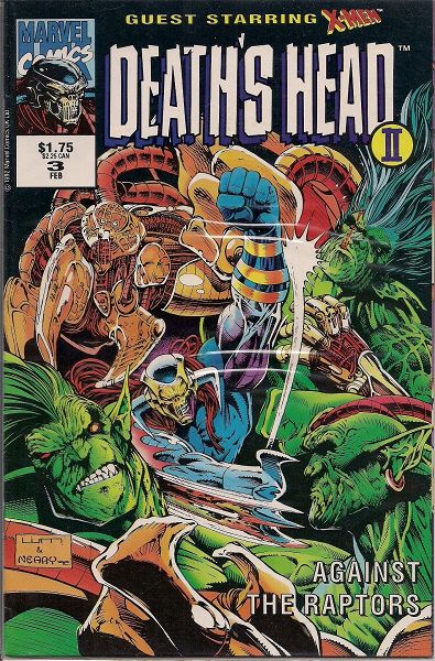  MARVEL COMICS xenoglossa DEATH'S HEAD II (1992)