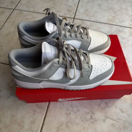 Nike Dunk Low women's size 42.5 new, white and grey sneakers