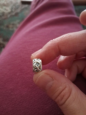 Pandora clip Knotted hearts μεταχειρισμένο, ασημί