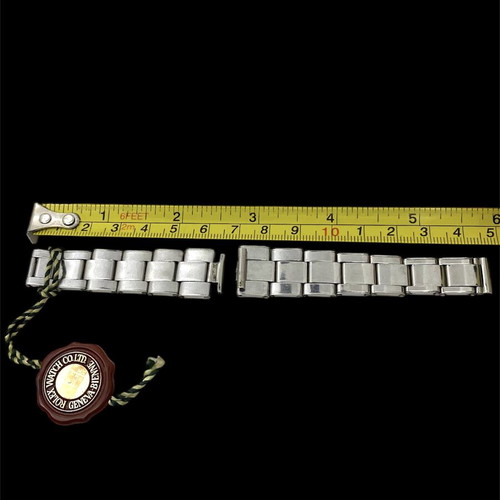 Rolex Oyster used 1930 with folded links and riveted design