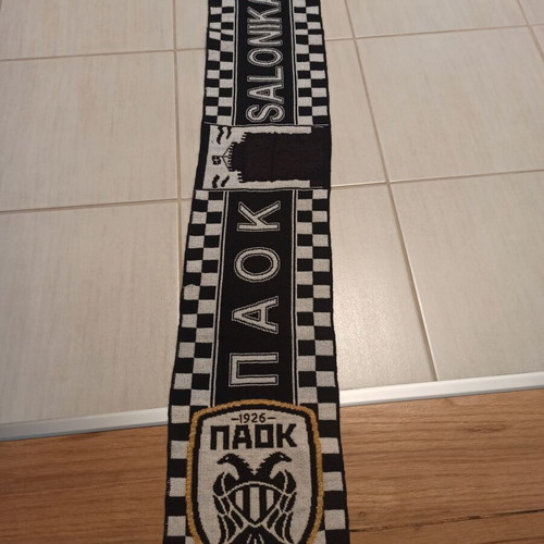 PAOK Thessaloniki scarf used, authentic