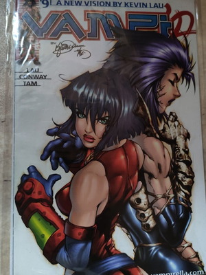 Vampi #9 comic book, Harris Comics 2001