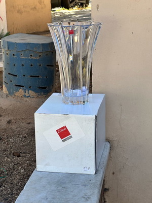 Celeste Crystal Vase 24% Lead Crystal 30cm like new with Box