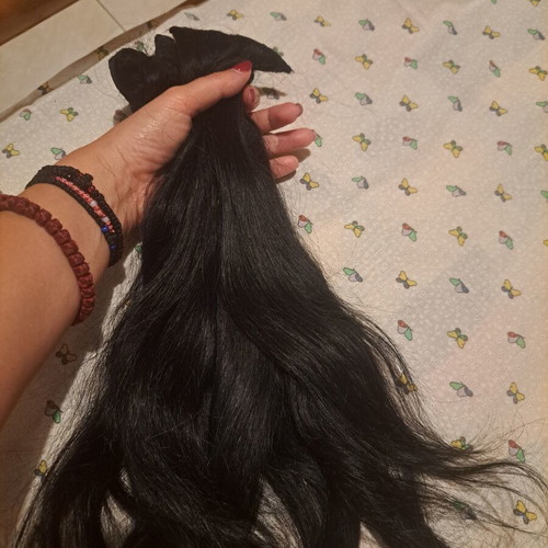 She Italian natural black hair extensions, 4 pieces, various lengths