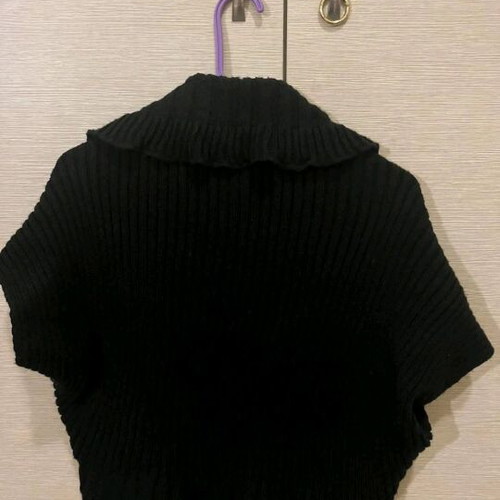 Bolero sleeveless black like new, size S