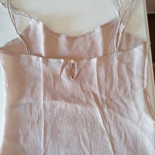 MNG silk top Mango new, beige, size M