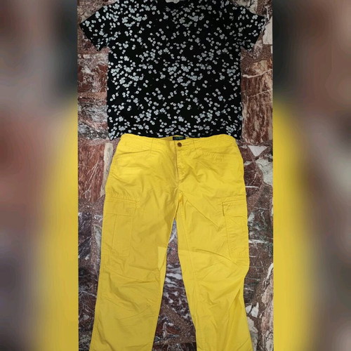 Ralph Lauren women's pants size L like new, yellow