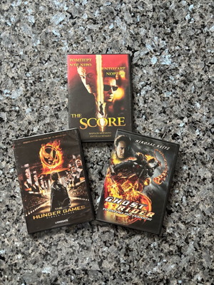 Set of 3 action and adventure DVDs like new