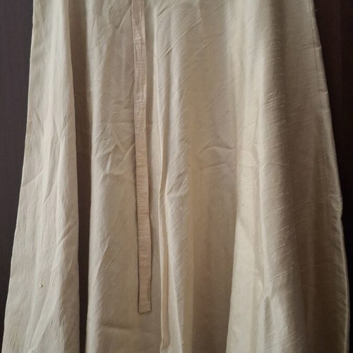 Taffeta skirt Zara used, gold midi summer with belt, size L