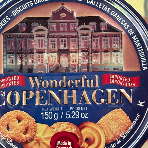 Storage tin for cookies like new from Denmark