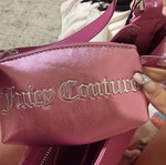 Juicy Couture shoulder bag new, pink and silver with wallet
