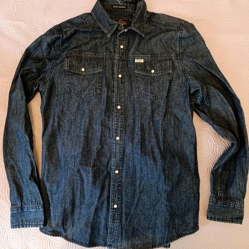 Funky Buddha jean unisex shirt new, dark blue, S/M