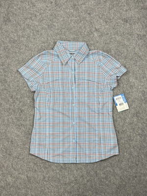Columbia Silver Ridge Multi Plaid Women's Shirt new, Omni-Shade Omni-Wick, blue