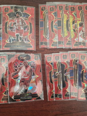 Panini Euroleague Select pack of 24 Red Cracked Ice basketball cards
