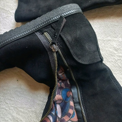 Geox boots used, black suede leather, size 38